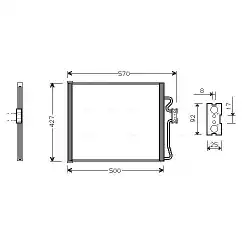 AVA Klima Radyatörü Condanser BW5192