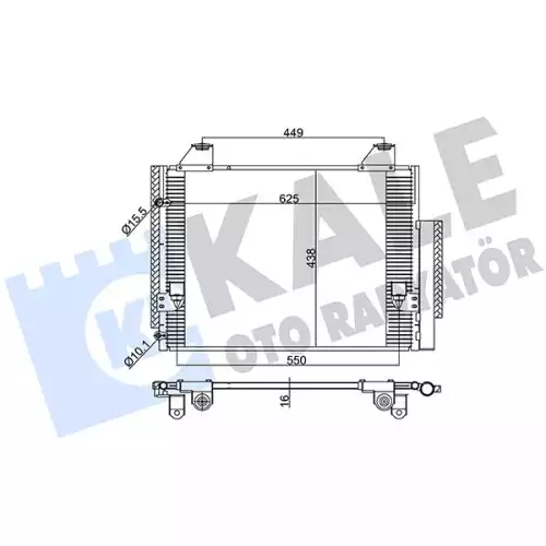 KALE Klima Radyatörü Kondanser 383500