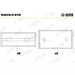 GLYCO ANA YATAK STD H1075/5 STD