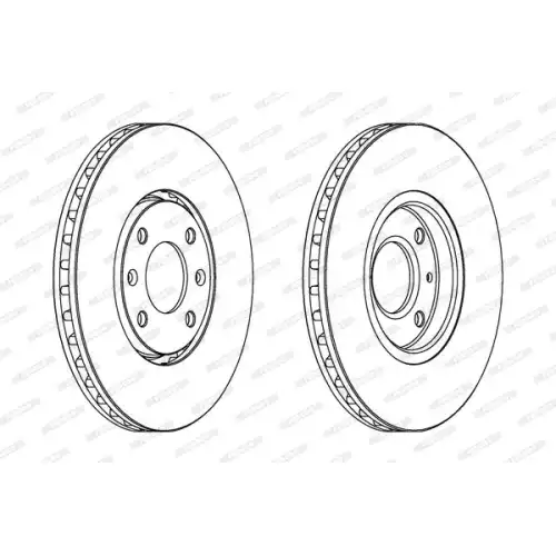 FERODO Ön Fren Diski Havalı 283Mm DDF841