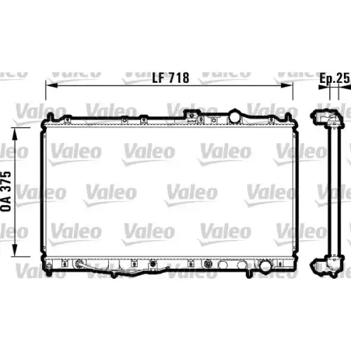 VALEO Motor Su Radyatörü 734142