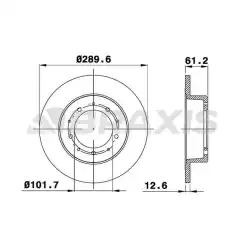 BRAXIS Arka Fren Diski AE0290