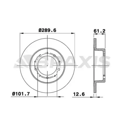 BRAXIS Arka Fren Diski AE0290