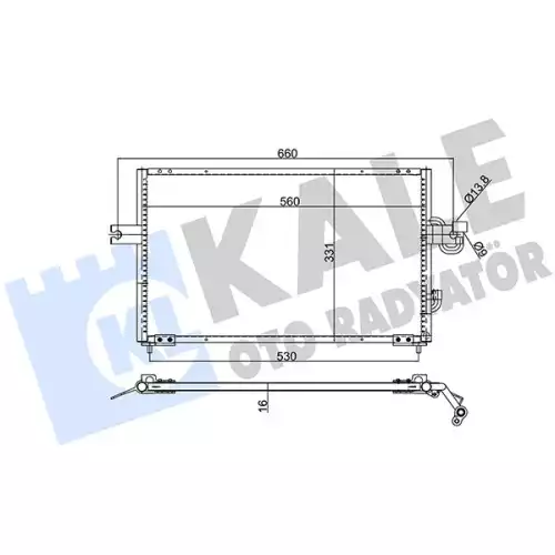 KALE Klima Radyatörü Kondanser 386400