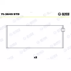 GLYCO Motor Kol Yatak Std 71-3645 STD