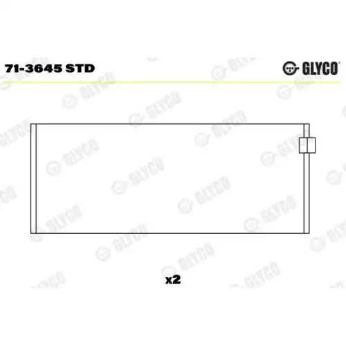 GLYCO Motor Kol Yatak Std 71-3645 STD