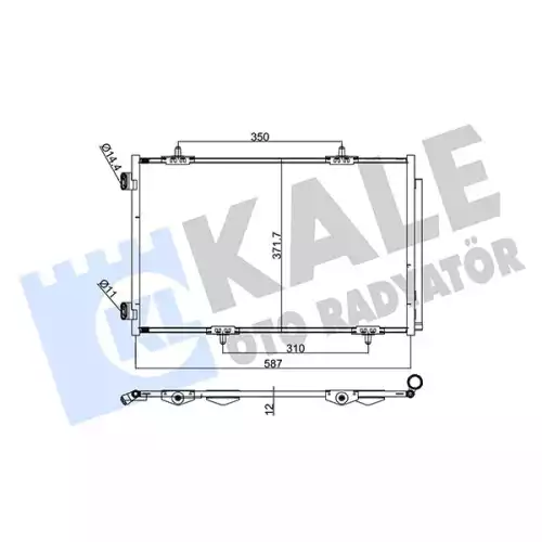 KALE Klima Radyatörü Kondanser 342655