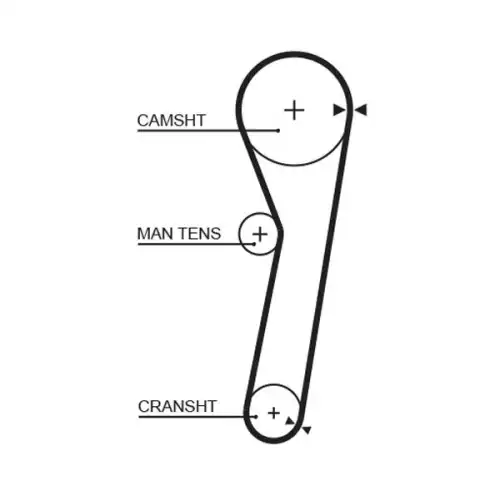 GATES Eksantrik Triger Kayışı 103X160 5365