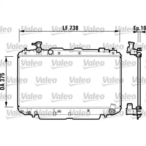 VALEO Motor Su Radyatörü 734182