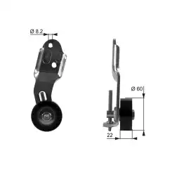 GATES Alternatör V Kayış Gergi Rulmanı Kütüklü T36108