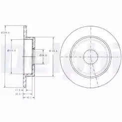 DELPHI Arka Fren Diski Düz 240 4 BG3131