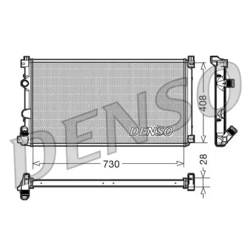 DENSO Motor Su Radyatörü DRM23092