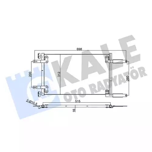 KALE Klima Radyatörü Kondanser 342850