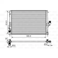 VALEO Motor Su Radyatörü Manuel 735635