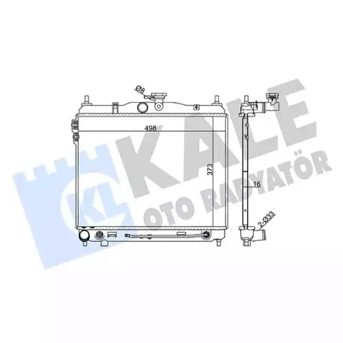 KALE Motor Su Radyatörü 369600