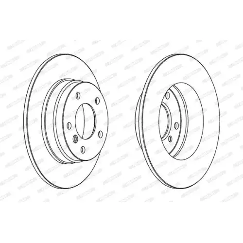 FERODO Arka Fren Diski Düz 280Mm DDF249