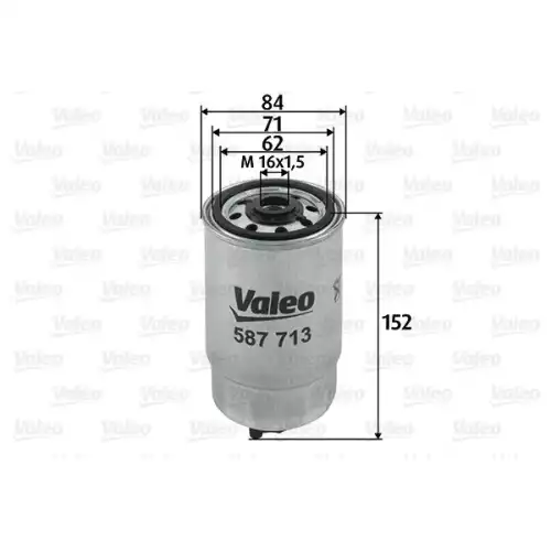 VALEO Yakıt Filtre Mazot 587713