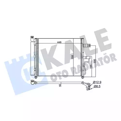 KALE Klima Radyatörü Kondanser 379100