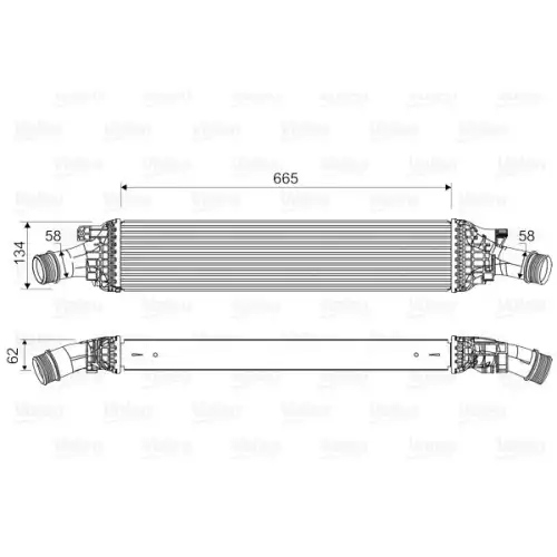 VALEO Turbo İntercool radyatörü 818601