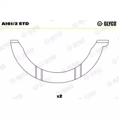 GLYCO Krank Mil Gezi Ay Yatak Std A161/2 STD