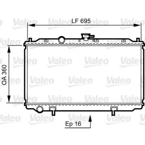 VALEO Motor Su Radyatörü 734736