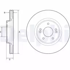 DELPHI Ön Fren Diski Karbon Kaplamalı 305mm Takım BG4931C