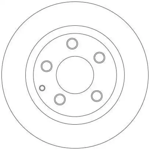 TRW Arka Fren Diski Düz DF4442