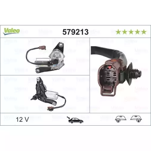 VALEO Arka Cam Silecek Motoru 579213