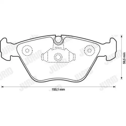 JURID Ön Fren Balatası 571994JC