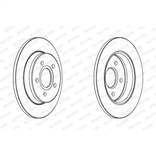 FERODO Arka Fren Diski (265 5) DDF1226