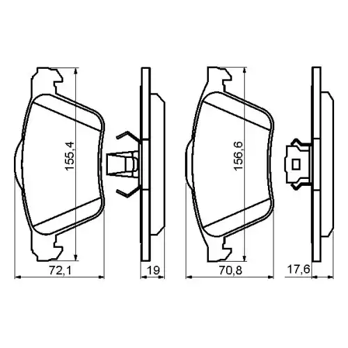 BOSCH Ön Fren Balatası Tk 0986494158