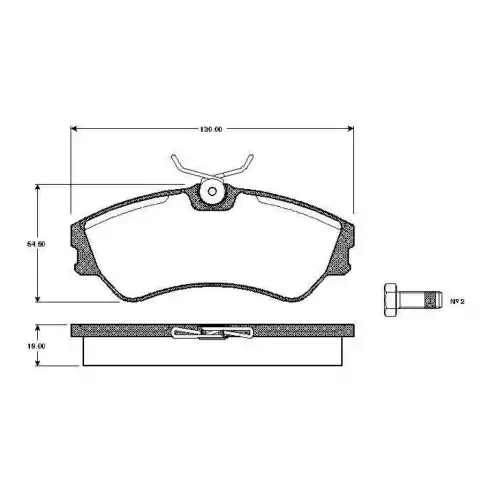 BOSCH Ön Fren Balatası Tk 0986TB2667