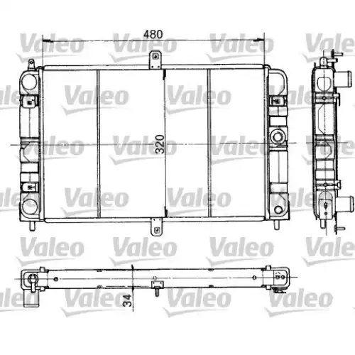 VALEO Motor Su Radyatörü 730317