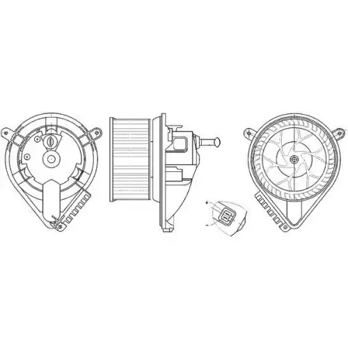 MAHLE Kalorifer Motoru AB271000S