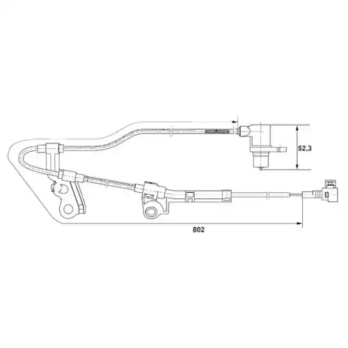 BOSCH Abs Hız Sensörü Ön Sol 0265006676