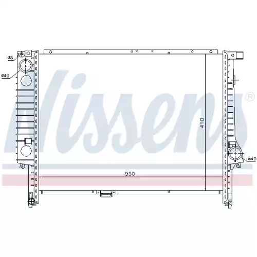 NISSENS Motro Su Radyatörü 60605