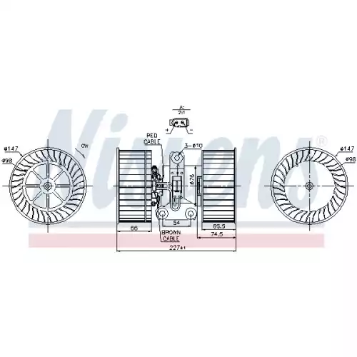 NISSENS Kalorifer Fan Motoru 87114