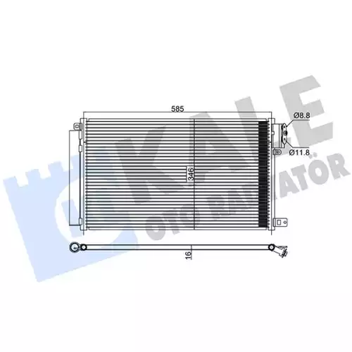 KALE Klima Radyatörü Kondanser 347315