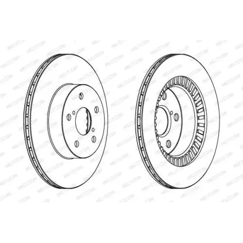 FERODO Ön Fren Diski Havalı (302 5) DDF1009C