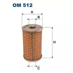 FILTRON Direksiyon Yağ Filtresi OM512