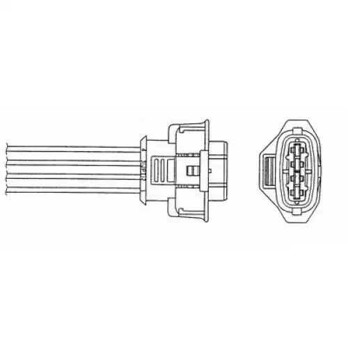 NGK Lambda Oksijen Sensörü 2 Konum 300mm OZA659-EE69 NGK-1668