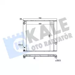 KALE Motor Su Radyatörü 350900