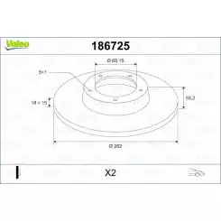 VALEO Ön Fren Diski Takım 186725