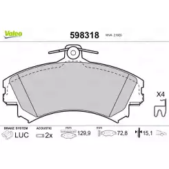 VALEO Ön Fren Balatası Tk 598318