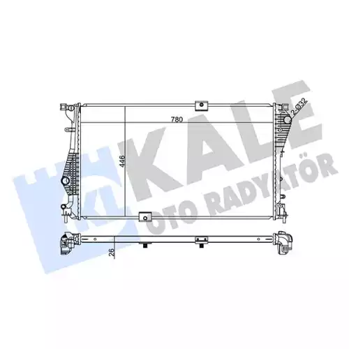 KALE Motor Su Radyatörü 347250