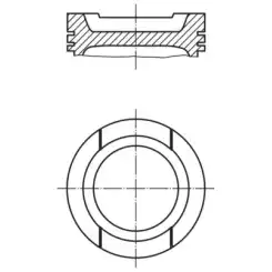 MAHLE Piston+Segman 0.50 81,01Mm 033 20 01