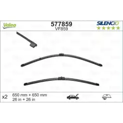 VALEO Silecek Süpürgesi Flatlı Muz Tipi 650+650Mm 577859