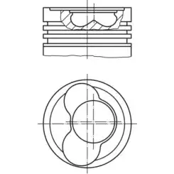 MAHLE Piston+Segman 0.50 79.51Mm 030 66 02