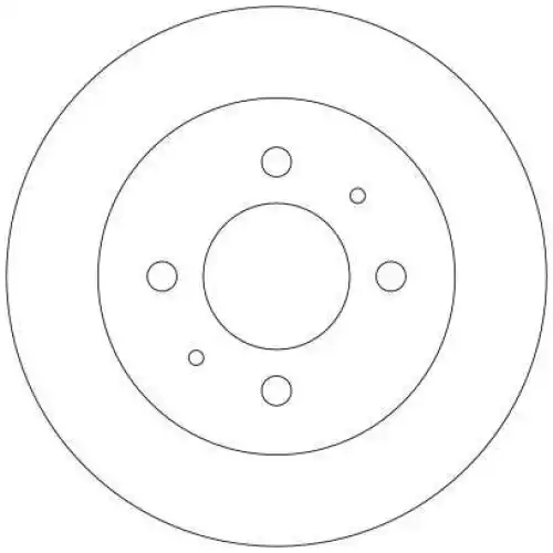 TRW Arka Fren Diski Düz DF4319
