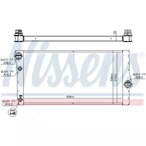 NISSENS Motor Su Radyatörü Otomatik 60769